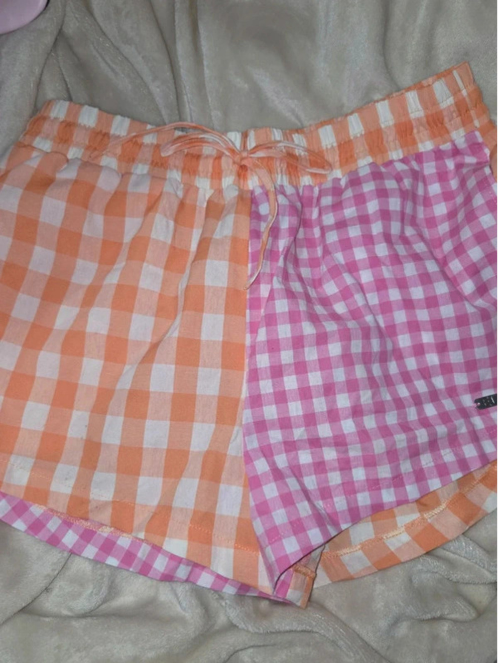 Coral future check shorts eleven size medium